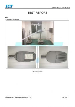 Certifikat TESTIRANJA EK IP66