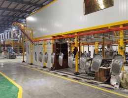 praškasta barva ulične luči